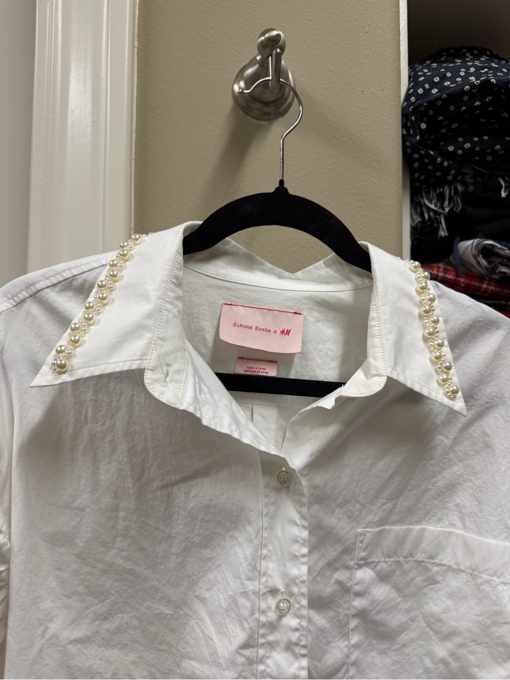 Simone Rocha White Button-Down Shirt - Picture 3 of 3
